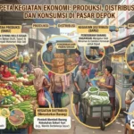 Contoh Kegiatan Produksi, Distribusi, dan Konsumsi (ft.istimewa)