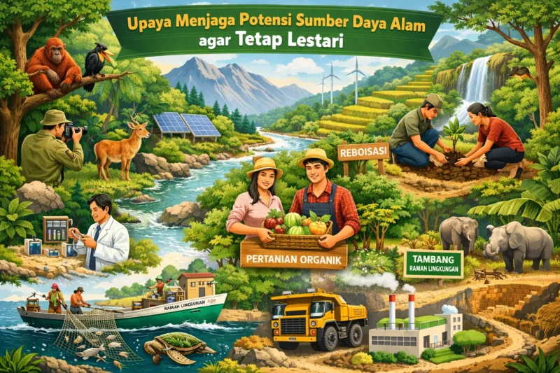 Upaya Menjaga Potensi Sumber Daya Alam agar Tetap Lestari