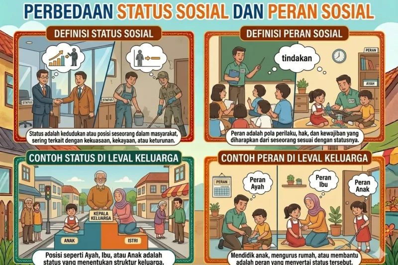 Perbedaan Status Sosial dan Peran Sosial