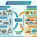 Hubungan Kegiatan Ekonomi dengan Kebutuhan Manusia (ft.istimewa)