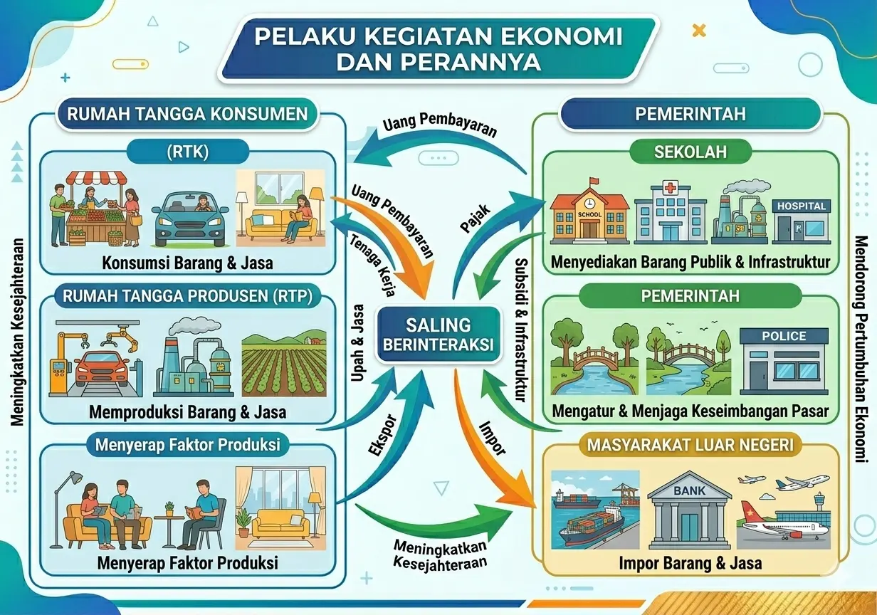 Pelaku Kegiatan Ekonomi dan Perannya (ft.istimewa)