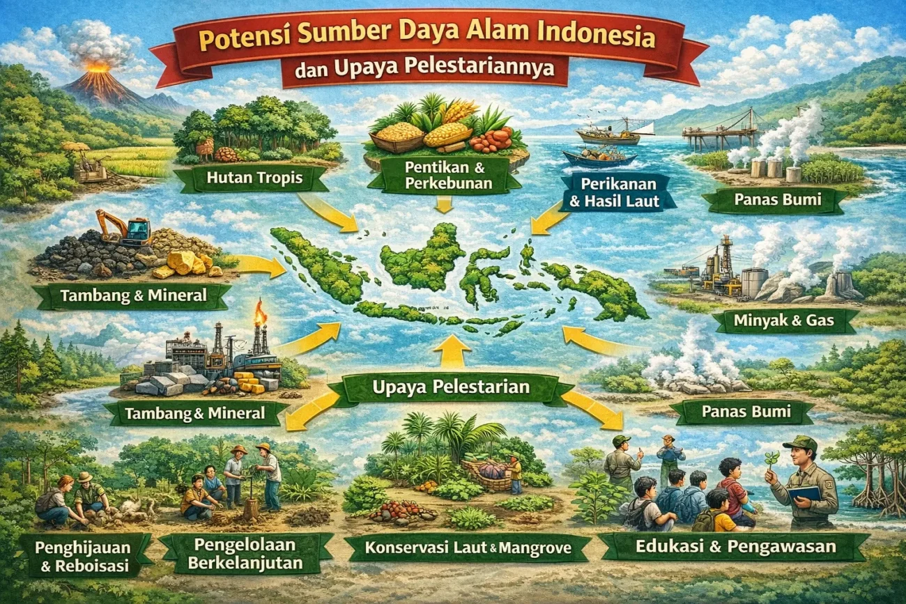 Potensi Sumber Daya Alam Indonesia dan Upaya Pelestariannya (ft.istimewa)