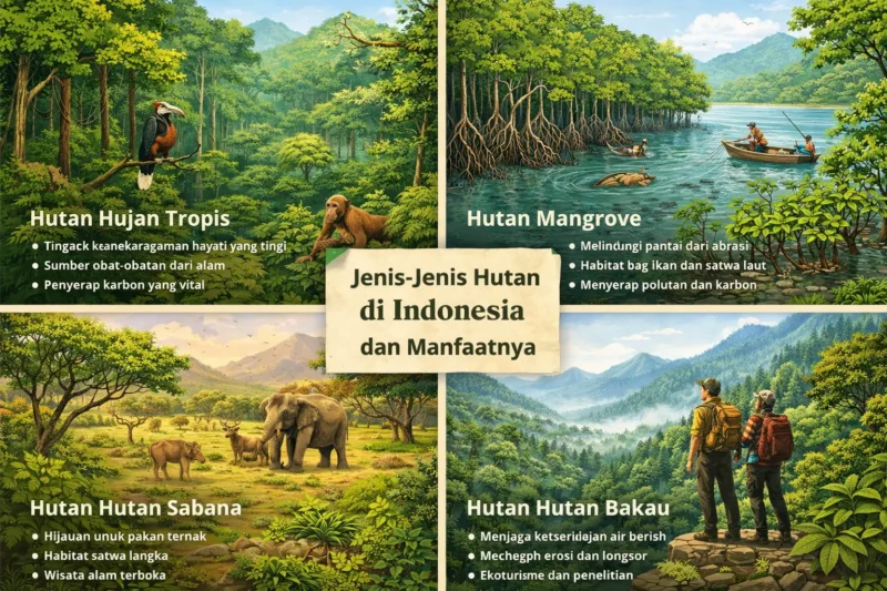 Jenis-Jenis Hutan di Indonesia dan Manfaatnya