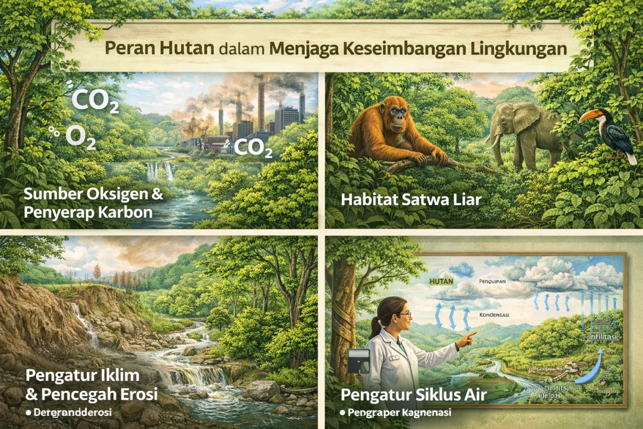 Peran Hutan dalam Menjaga Keseimbangan Lingkungan (ft.istimewa)