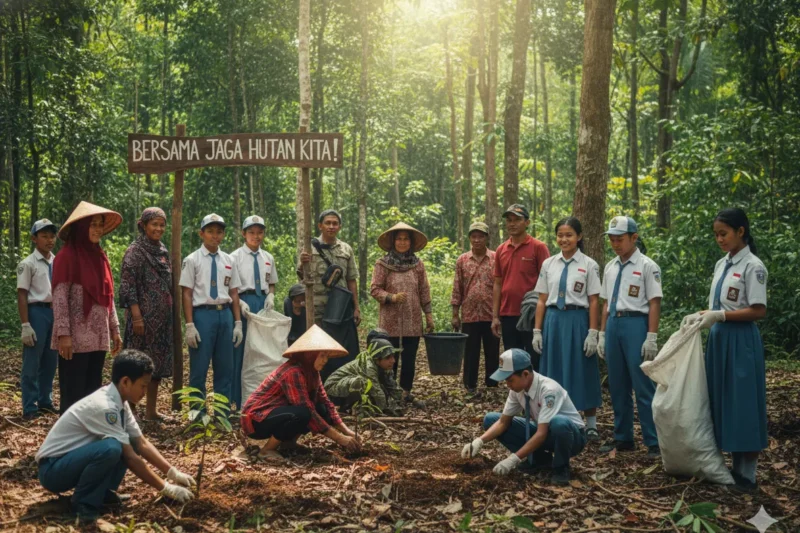 Peran Masyarakat dan Pelajar dalam Menjaga Hutan