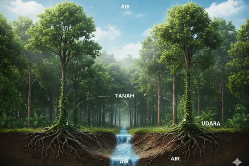 Hubungan Hutan dengan Air, Tanah, dan Udara