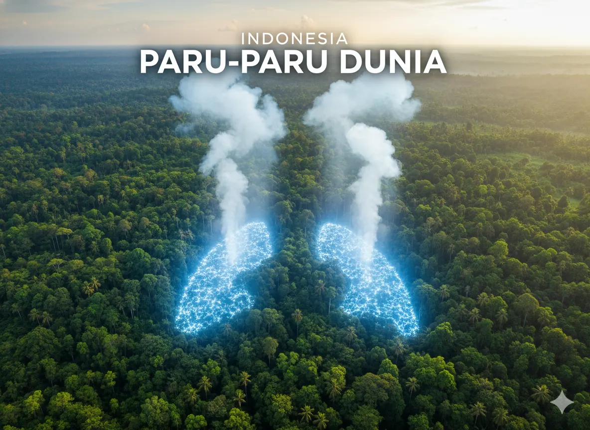 Hutan Indonesia sebagai Paru-Paru Dunia (ft.istimewa)