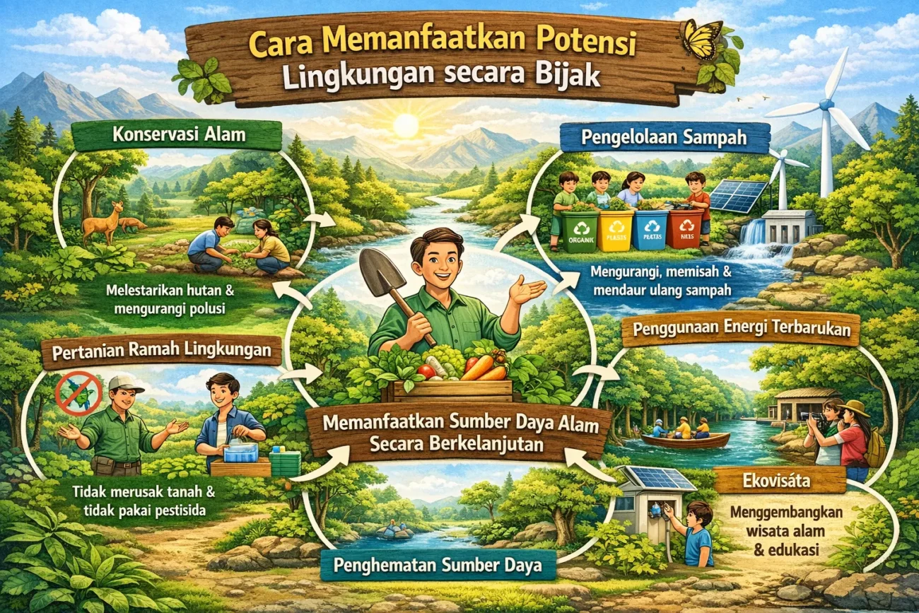 Cara Memanfaatkan Potensi Lingkungan secara Bijak (ft.istimewa)