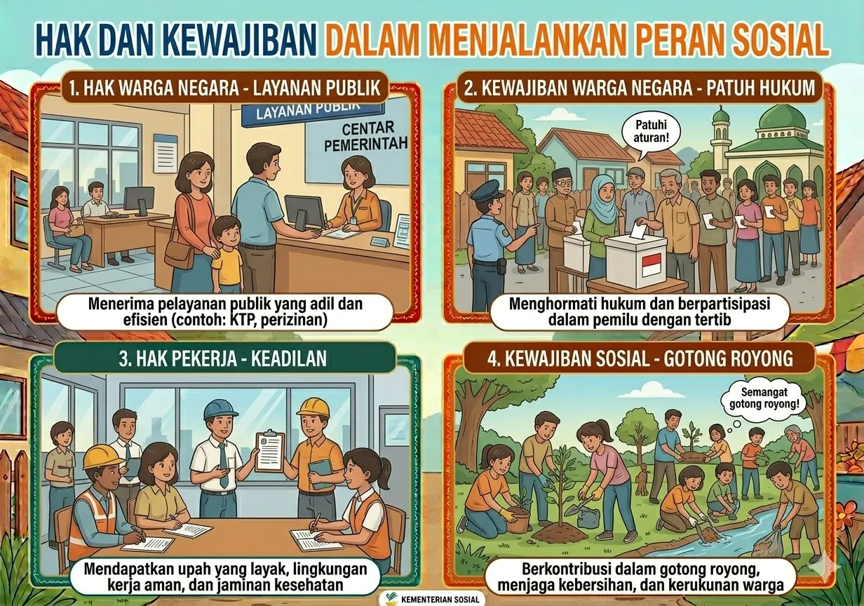 Hak dan Kewajiban dalam Menjalankan Peran Sosial (ft.istimewa)