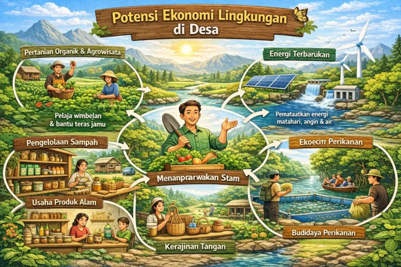 Perbedaan Potensi Ekonomi Lingkungan di Desa dan di Kota