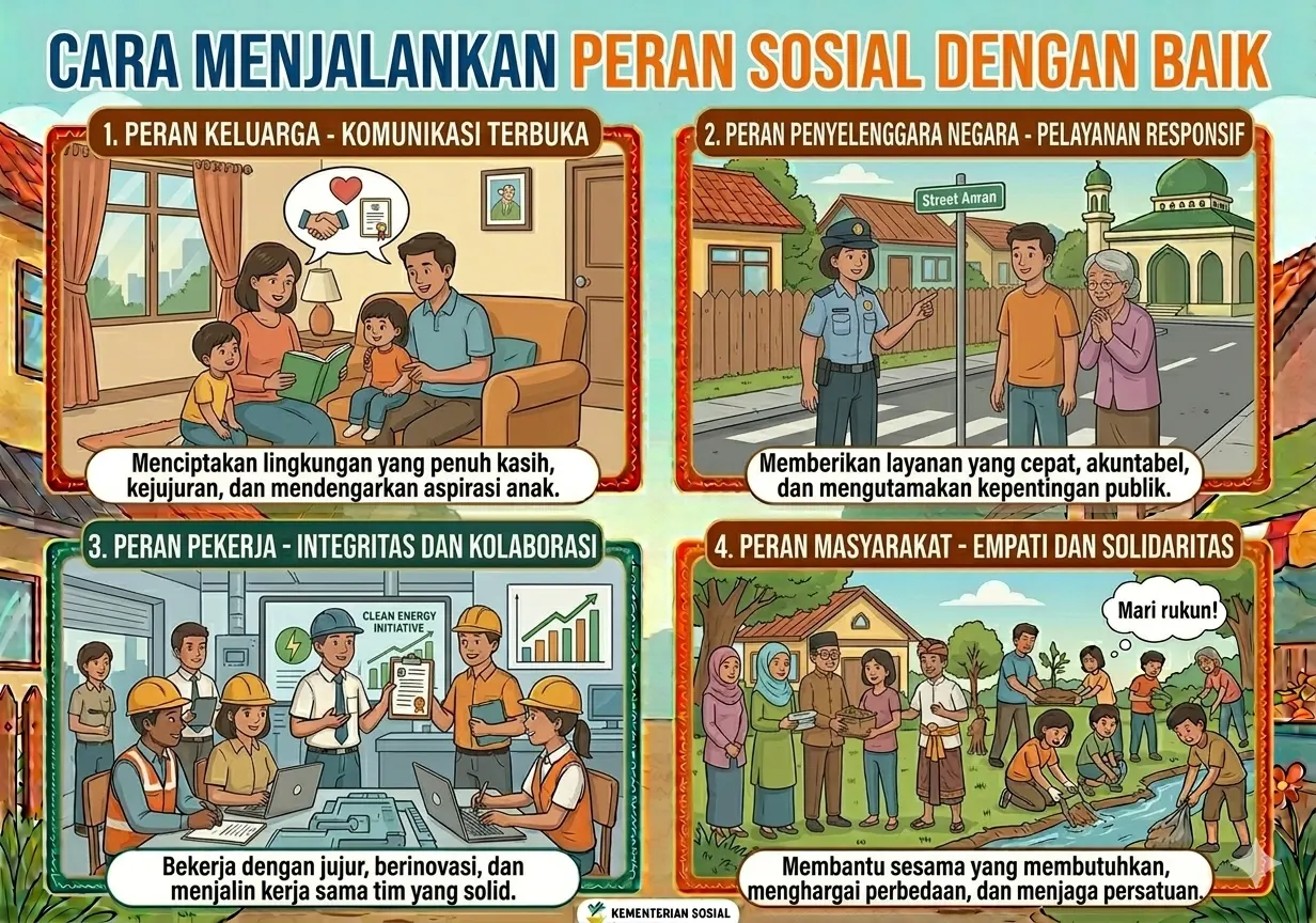 Cara Menjalankan Peran Sosial dengan Baik (ft.istimewa)