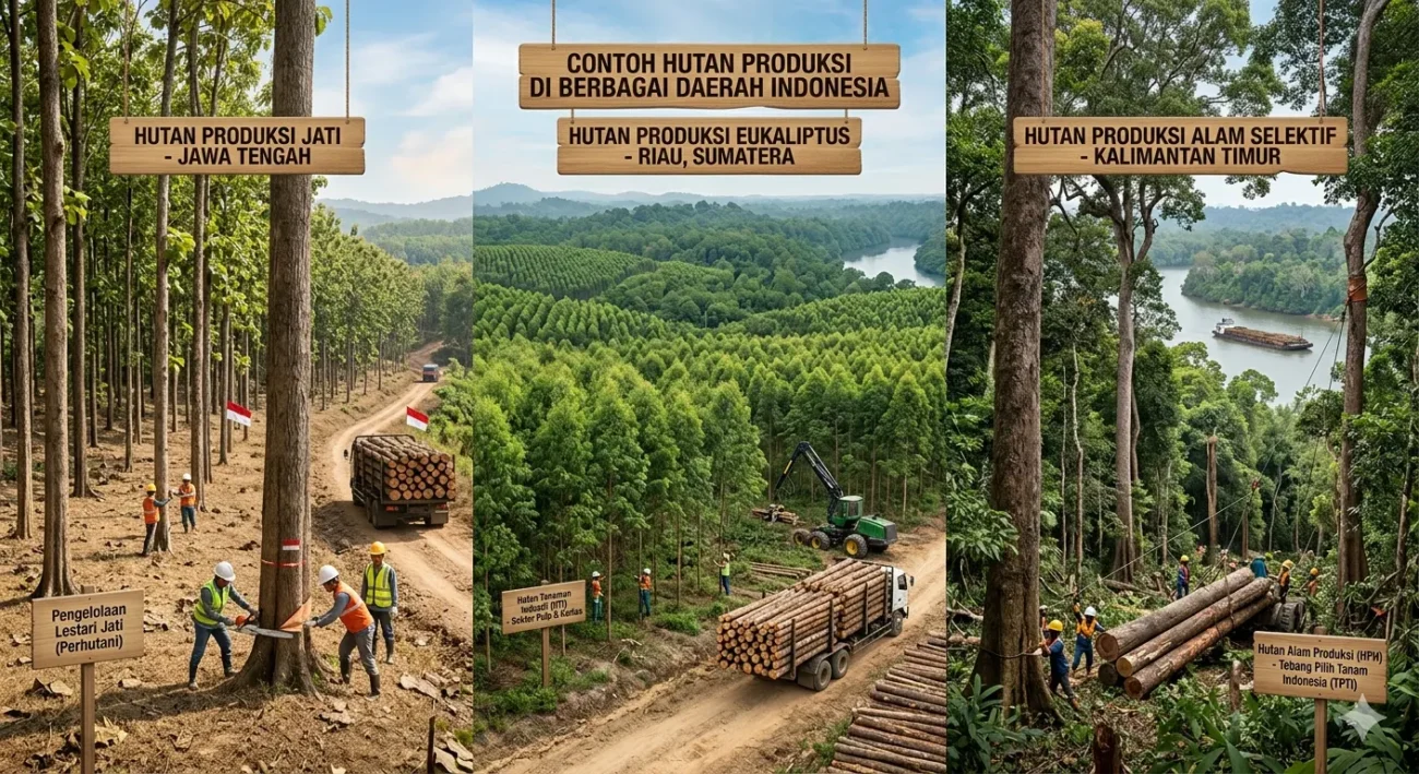 Contoh Hutan Produksi di Berbagai Daerah Indonesia (ft.istimewa)