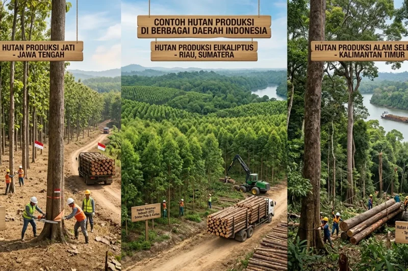 Contoh Hutan Produksi di Berbagai Daerah Indonesia