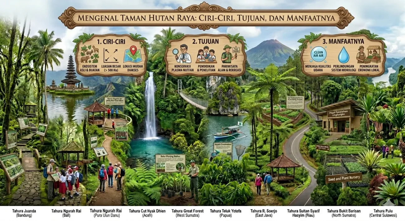 Mengenal Taman Hutan Raya: Ciri-Ciri, Tujuan, dan Manfaatnya (AiStudio)