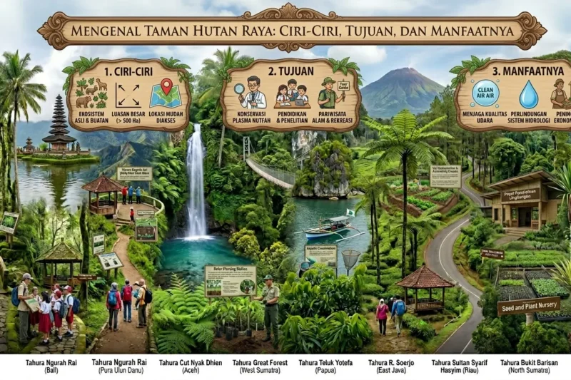 Mengenal Taman Hutan Raya: Ciri-Ciri, Tujuan, dan Manfaatnya