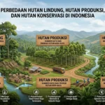 Perbedaan Hutan Lindung, Hutan Produksi, dan Hutan Konservasi (ft.istimewa)