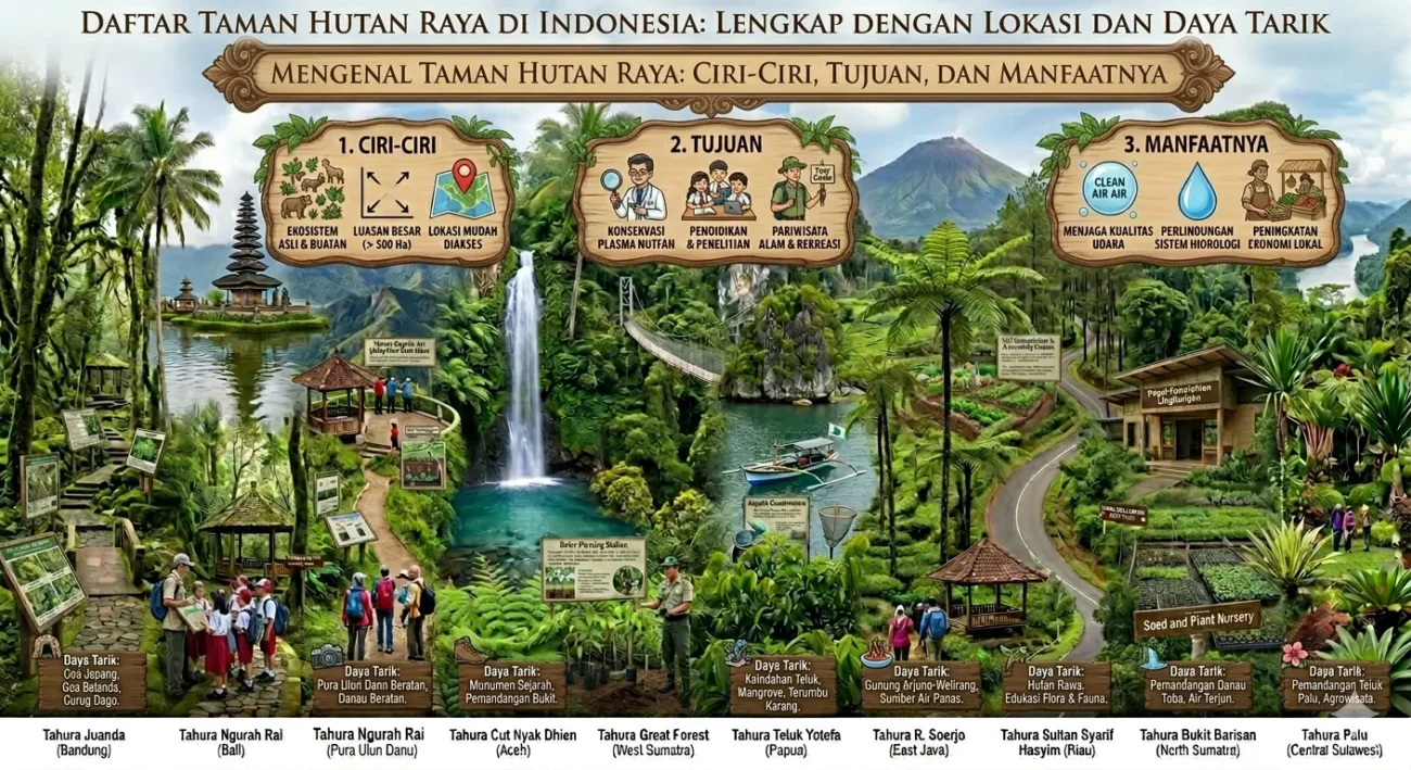 Daftar Taman Hutan Raya di Indonesia Lengkap dengan Lokasi dan Daya Tarik (AiStudio)
