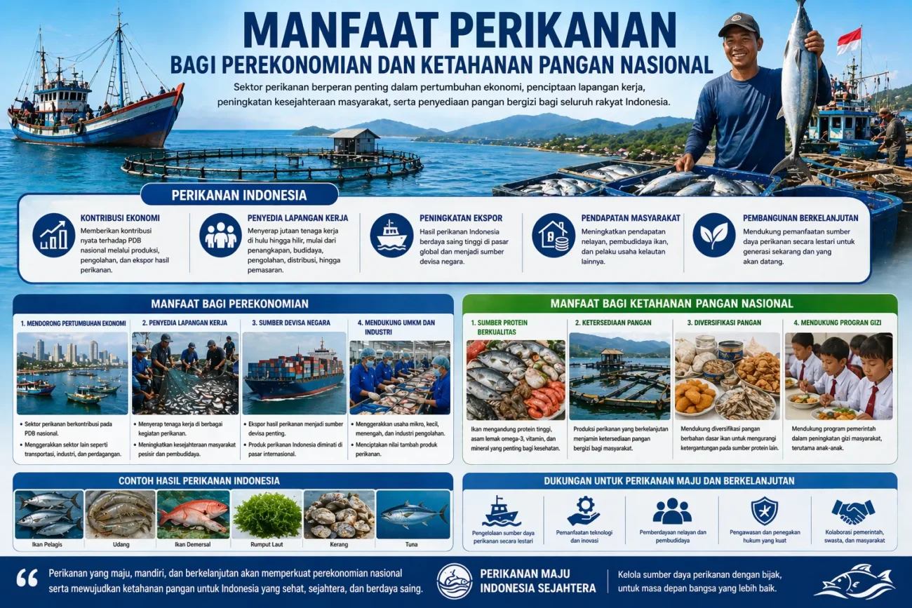 Manfaat Perikanan bagi Perekonomian dan Ketahanan Pangan Nasional (AiStudio)