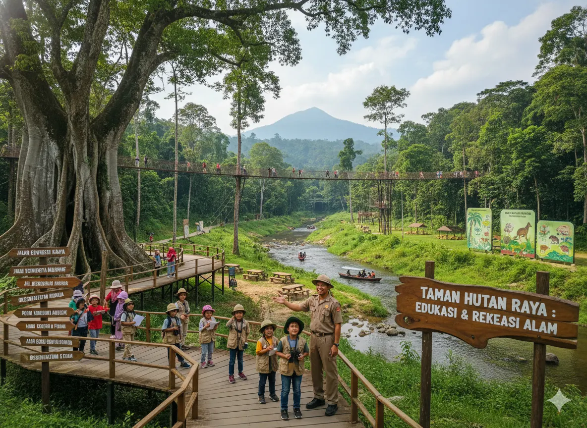 Taman Hutan Raya sebagai Destinasi Wisata Edukasi dan Rekreasi Alam (AiStudio)