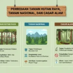 Perbedaan Taman Hutan Raya dengan Taman Nasional dan Cagar Alam (AiStudio)