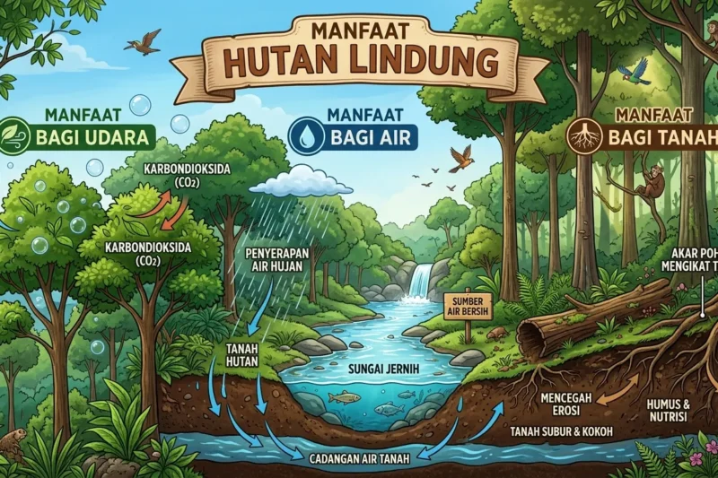 Manfaat Hutan Lindung bagi Air, Tanah, dan Udara