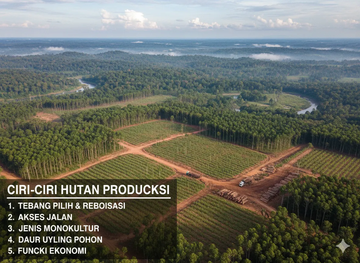 Ciri-Ciri Hutan Produksi di Indonesia (ft.istimewa)
