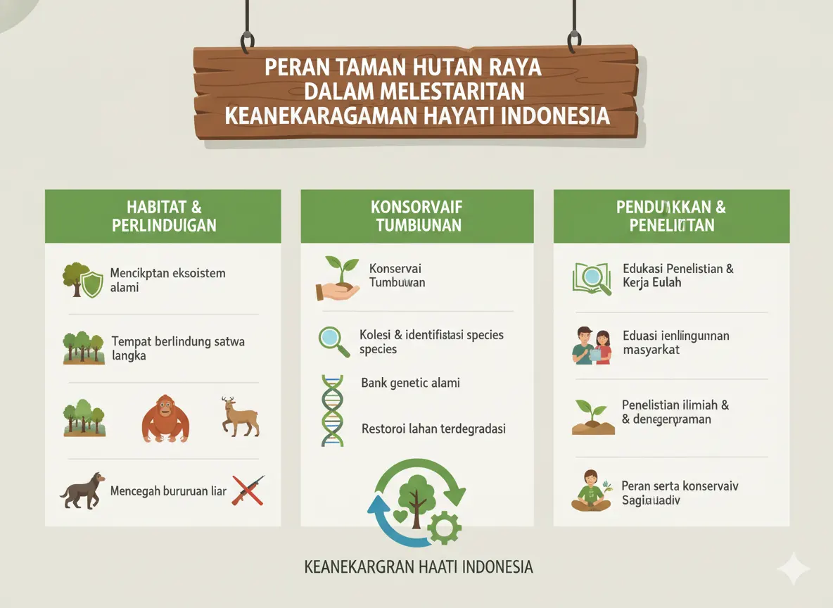 Peran Taman Hutan Raya dalam Melestarikan Keanekaragaman Hayati Indonesia (AiStudio)