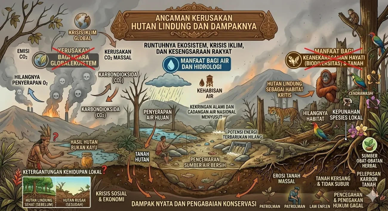 Ancaman Kerusakan Hutan Lindung dan Dampaknya (ft.istimewa)