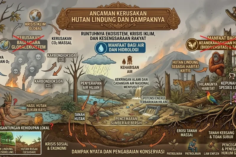 Ancaman Kerusakan Hutan Lindung dan Dampaknya