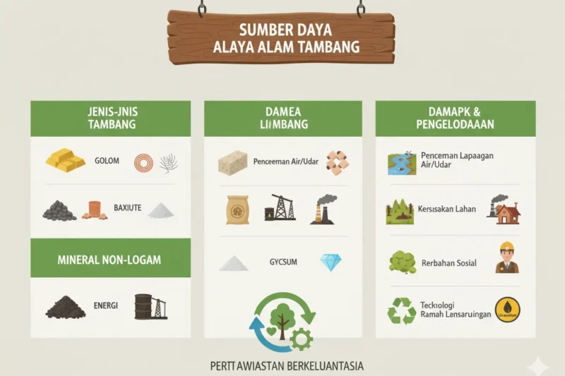 Sumber Daya Alam Tambang: Pengertian, Jenis, dan Contohnya di Indonesia
