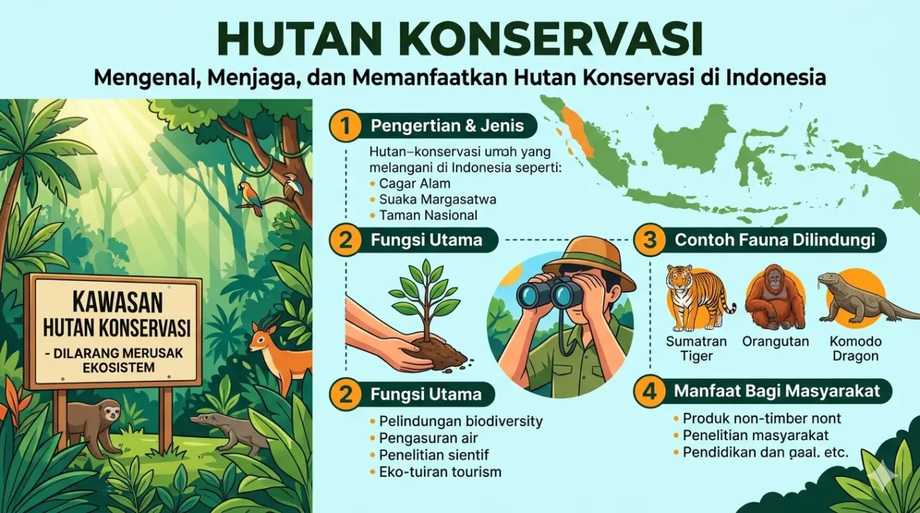 Hutan Konservasi: Pengertian, Fungsi, dan Tujuannya (ft.istimewa)