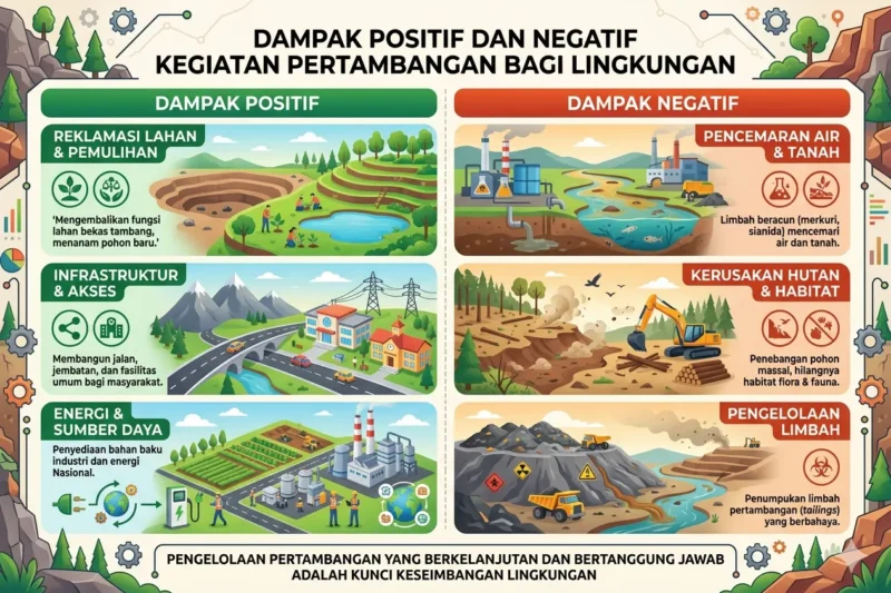 Dampak Positif dan Negatif Kegiatan Pertambangan bagi Lingkungan