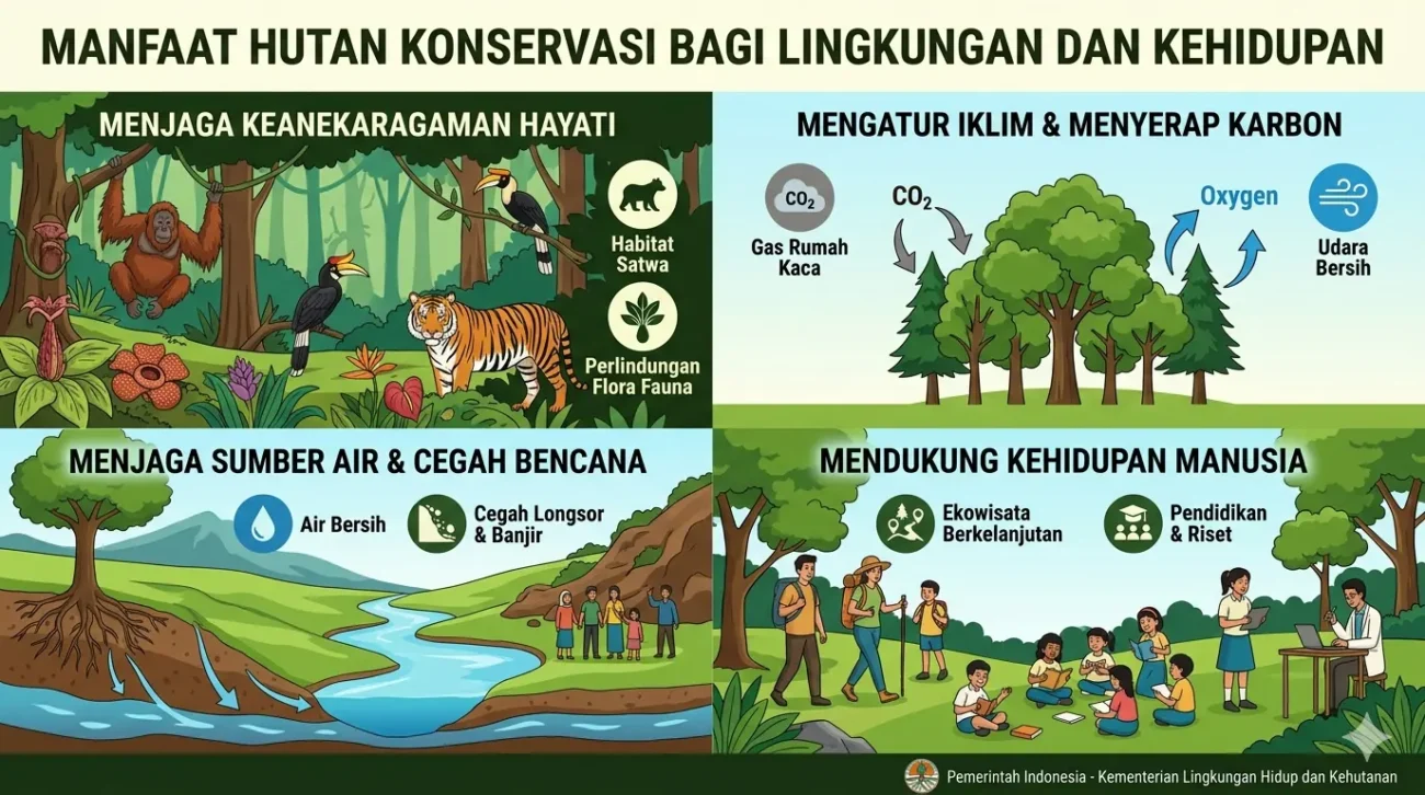 Manfaat Hutan Konservasi bagi Lingkungan dan Kehidupan (ft.istimewa)
