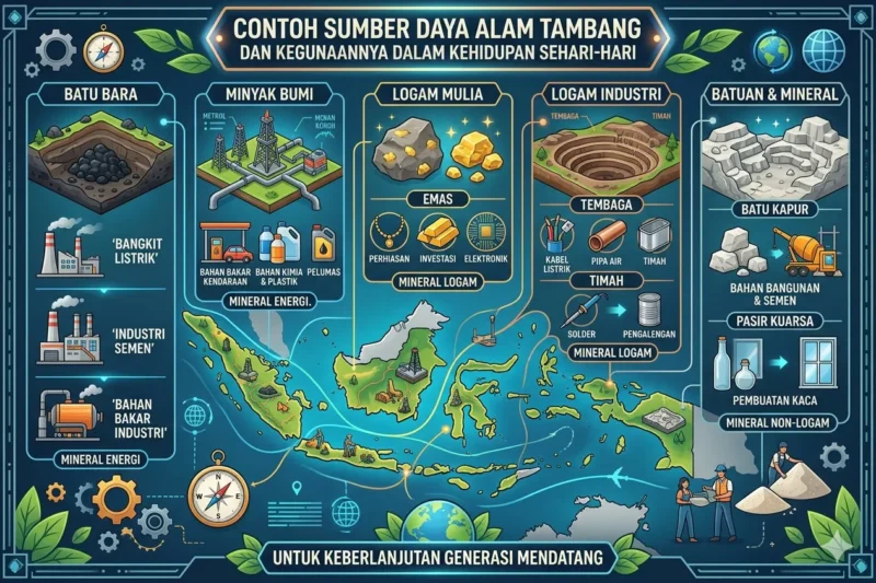 Contoh Sumber Daya Alam Tambang dan Kegunaannya dalam Kehidupan Sehari-hari