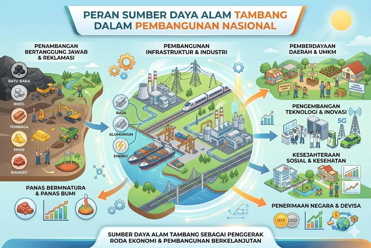 Peran Sumber Daya Alam Tambang dalam Pembangunan Nasional (AiStudio)