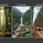 Perbedaan Hutan Konservasi, Hutan Lindung, dan Hutan Produksi (ft.istimewa)