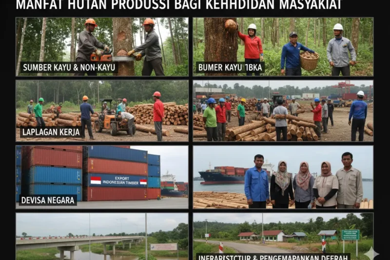 Manfaat Hutan Produksi bagi Kehidupan Masyarakat