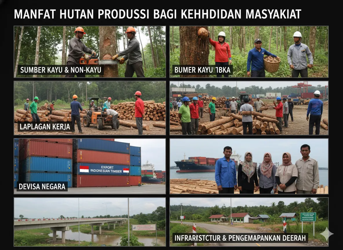 Manfaat Hutan Produksi bagi Kehidupan Masyarakat (ft.istimewa)