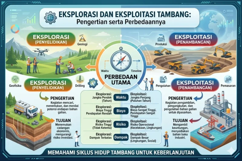 Eksplorasi dan Eksploitasi Tambang: Pengertian serta Perbedaannya