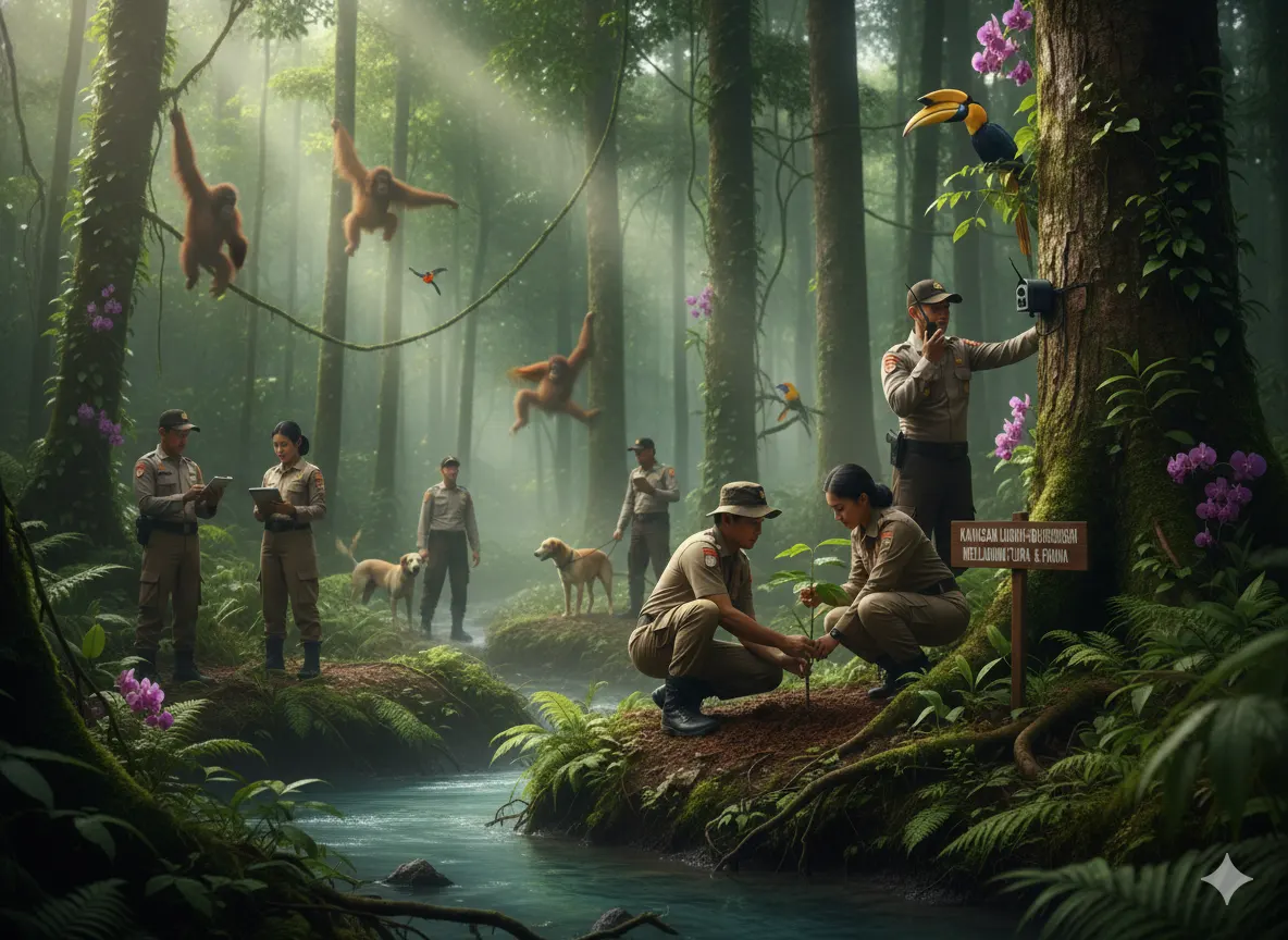 Upaya Pelestarian Hutan Konservasi di Indonesia (ft.istimewa)