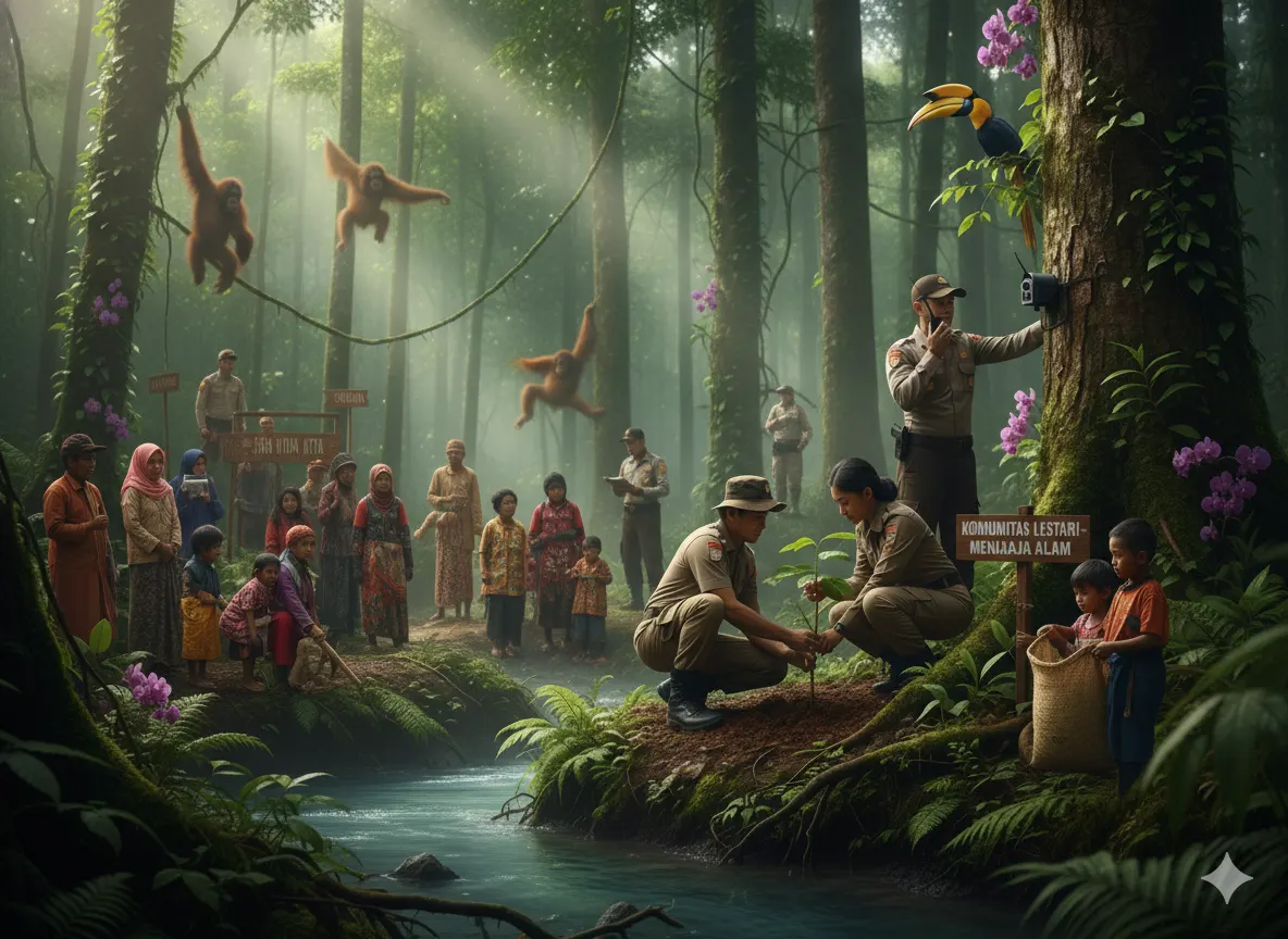 Peran Masyarakat dalam Menjaga Kelestarian Hutan Konservasi (ft.istimewa)