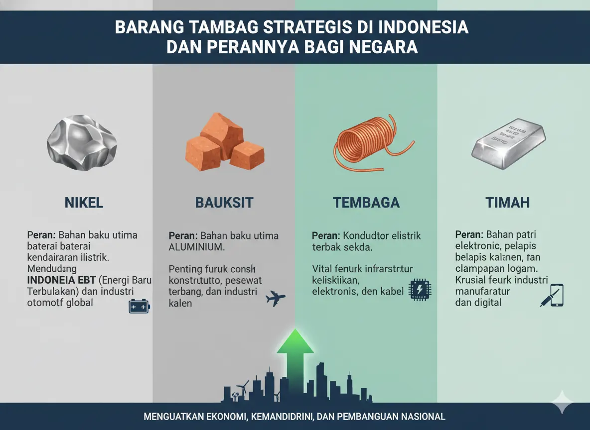 Barang Tambang Strategis di Indonesia dan Perannya bagi Negara (AiStudio)