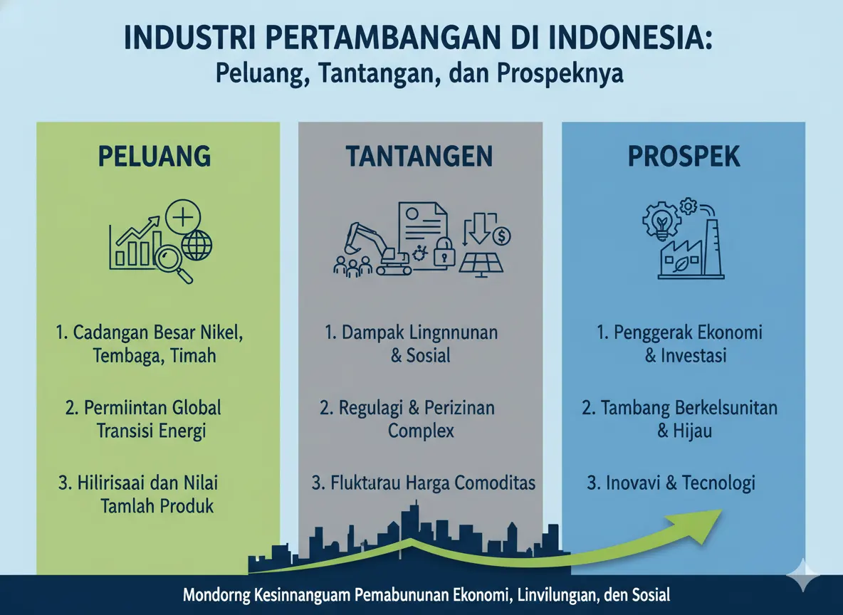 Industri Pertambangan di Indonesia: Peluang, Tantangan, dan Prospeknya (AiStudio)
