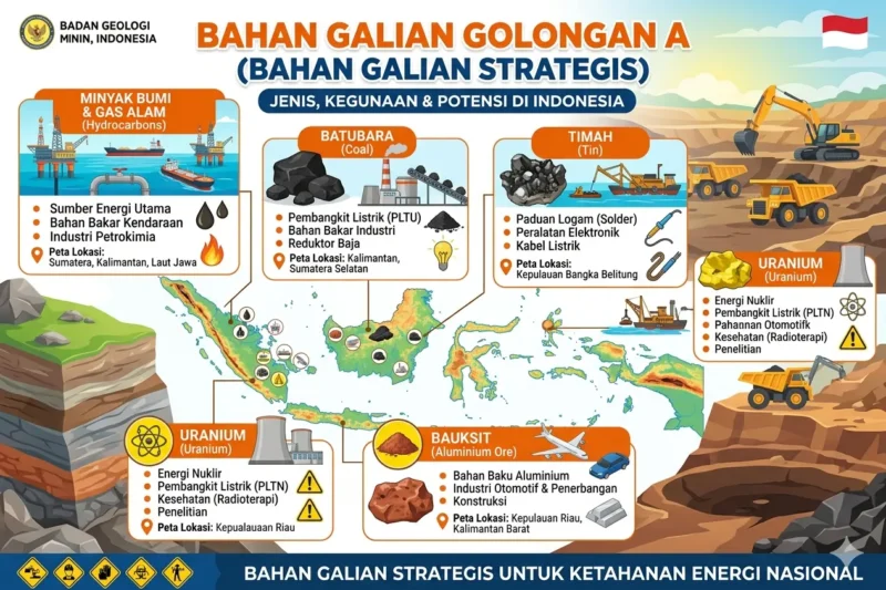 Bahan Galian Golongan A: Pengertian, Contoh, dan Peranannya bagi Negara