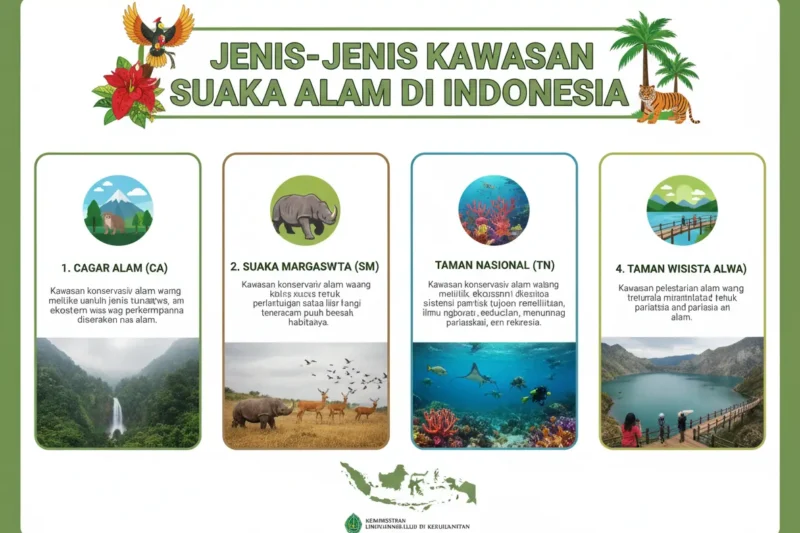 Jenis-Jenis Kawasan Suaka Alam di Indonesia