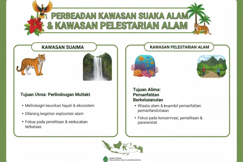 Perbedaan Kawasan Suaka Alam dan Kawasan Pelestarian Alam