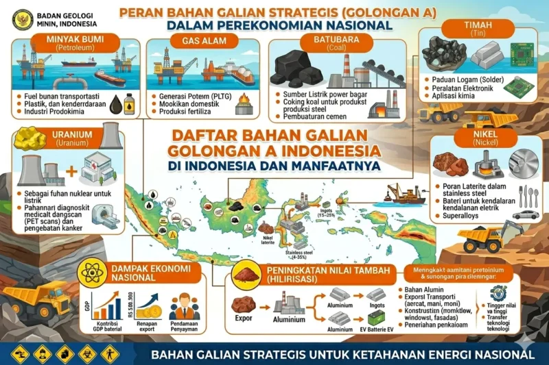 Peran Bahan Galian Strategis (Golongan A) dalam Perekonomian Nasional