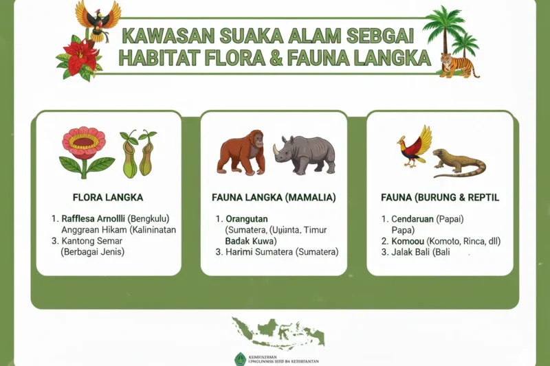 Kawasan Suaka Alam sebagai Habitat Flora dan Fauna Langka