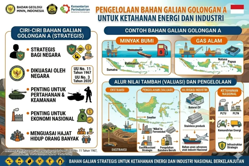 Pengelolaan Bahan Galian Golongan A untuk Ketahanan Energi dan Industri