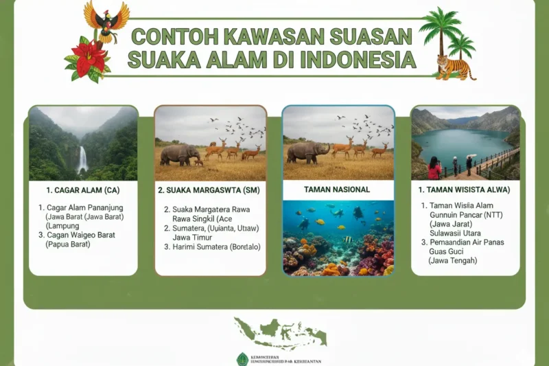 Contoh Kawasan Suaka Alam di Indonesia